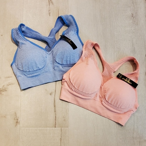 NWT Attract Power Bra & Leggings BLUE - Picture 2 of 6